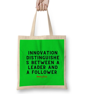 Henry Ford Quotes - Entrepreneurs Motivation İnspiration Success Work Gifts Bez Çanta Uzun Saplı
