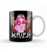 Waifu Material Anime Girl Japanese Cute Kawaii Kupa Bardak Porselen