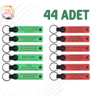 F Yeşili & Nar Çiçeği, Yüzme Yarışması Katılımcılarına Hediye, 44’li Set, İsimli Deri Hediyelik