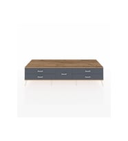 Kronos TV Ünitesi 5 Çekmeceli  220x59x51 Çam-Aytaşı/Antrasit