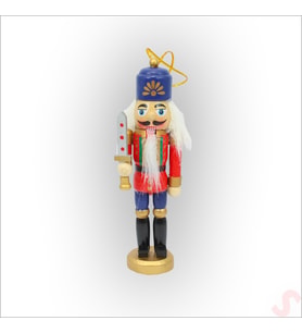 Kurşun Asker, Ahşap Fındıkkıran 13cm - Kılıçlı Kırmızı (Karışık)