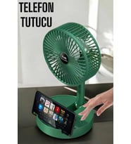 Northcity 3 Kademeli Soğutucu Vantilatör ve Telefon Standlı Mini Fan - Şarjlı