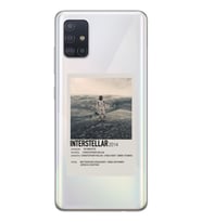 Samsung Galaxy A51 Uyumlu Interstellar Tasarımlı Şeffaf Telefon Kılıfı
