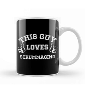 Rugby Union This Guy Loves Scrummaging Six Nations Logo Kupa Bardak Porselen