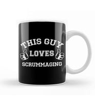 Rugby Union This Guy Loves Scrummaging Six Nations Logo Kupa Bardak Porselen