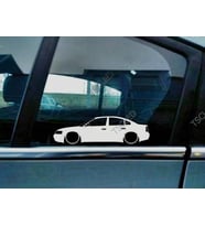 Passat B5, 1.8t Kapı Kelebek Cam Oto Sticker 17 CM 2 Adet