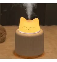 Kedi Tasarımlı Led Işıklı Hava Nemlendirici
