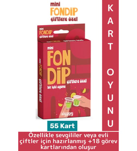 Eğlenceli Yılbaşı Parti Sevgili Grup Arkadaş Ortamı İçki Kart Oyun Fondip Mini-Çiftlere Özel 55 Kart