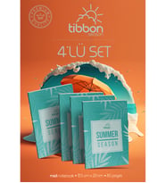 Tibbon Summer Season Midi Defter Dikişli 4'lü Set