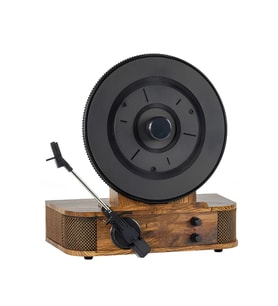 Fomix 208 Dikey Pikap Plak Çalar Hoparlör Ve Bluetooth Kitli Kahverengi