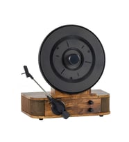 Fomix 208 Dikey Pikap Plak Çalar Hoparlör Ve Bluetooth Kitli Kahverengi