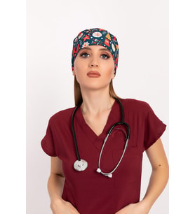 Yılbaşı Desenli Doktor Hemşire Hastane Medikal Cerrahi Bone
