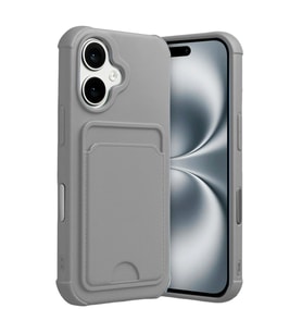 Apple İphone 17 Kelvin Kartvizitli Silikon - Gri