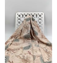 ŞAL DESEN KAŞMİR VİSKON KUMAŞ (Bej)