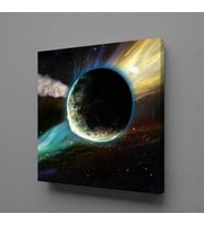 UZAY VE GÖKYÜZÜ RESİMLER TEMALI KANVAS TABLO 150x150cm