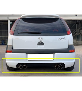 Opel Corsa C Arka Ek Mat Siyah Plastik Makyajsız Kasa 2000 2001 2002 2003