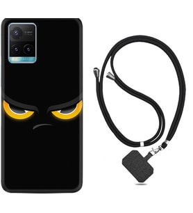 Vivo Y11S Y21S Y20 Y20S Y70 Kılıf Boyun Askılı Silikon Black Eyes 1644
