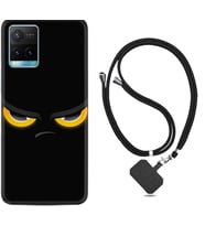 Vivo Y11S Y21S Y20 Y20S Y70 Kılıf Boyun Askılı Silikon Black Eyes 1644