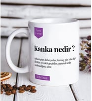 Kişiye Özel Kanka Nedir ? 1 Soru 1 Cevap Kankalara özel Hediye Beyaz Kupa