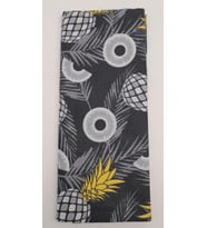 Angel Çanta Aksesuar 120X50 Cm Koyu Gri Ananas Desen Pamuklu Astarlık Kumaş No:19