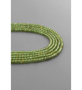 Peridot Doğal Taş Parlak Küre Kristal Kesim 2mm Dizi [AA]