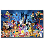 Cakapuzzle Disney Masal Kahramanları Bir Arada Puzzle Yapboz MDF (Ahşap) (120 Parça)