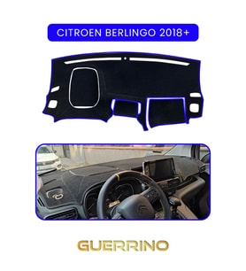 CITROEN BERLİNGO 2018+TORPİDO KORUMA HALISI MAVİ KENAR