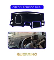 CITROEN BERLİNGO 2018+TORPİDO KORUMA HALISI MAVİ KENAR