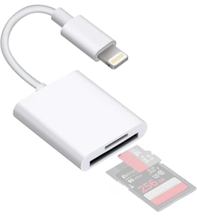 Lightning Girişli iPhone 11 12 13 14 Uyumlu Kart Okuyucu SD Kart Adaptörü TF Kart Okuyucu Disk Adaptörü Mobil Kart Okuyucu Hızlı Aksesuarları Bağlayın - (S101 - Lightning)