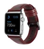 Apple Watch Ultra 49mm Uyumlu Kordon Luxury Leather Deri Strap Kayış (Model 4)