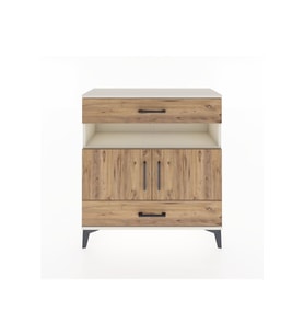 Arges Şifonyer 3 Raflı 2 Çekmeceli 2 Kapaklı 88x30x96 Aytaşı-Çam