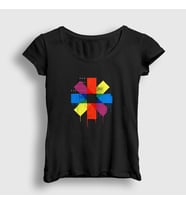 Presmono Kadın Siyah Colors Red Hot Chili Peppers T-Shirt 107167tt