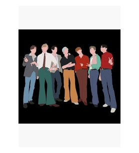 Dinamit - Kpop Fan Art Tablo Ahşap Poster Dekoratif Kod2128