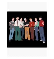 Dinamit - Kpop Fan Art Tablo Ahşap Poster Dekoratif Kod2128
