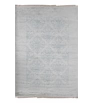 Eko Halı Venice KCM 564 Blue İthal El Dokuma Halı (Beyaz-Turkuaz)
