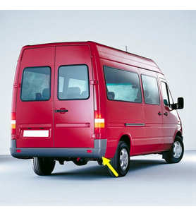 Mercedes Sprinter 1995-2006 Arka Tampon Sağ Köşe Kaplaması A9018800471
