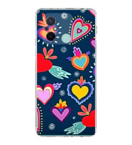 PrintiFy Xiaomi Redmi 12C ile Uyumlu 1mm Slim Fit Retro Colors 3 Baskılı Şeffaf  Kılıf