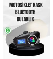 Su Geçirmez Bluetooth 5.3 Kask Kulaklığı 1000mah Bataryalı