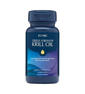 GNC Triple Strenght Krill Oil 30 Yumuşak Kapsül