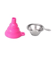 SLA 3D Yazıcı UV Reçine Filtre(Süzgeç)-Silikon Huni Seti - Pembe