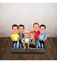 KİŞİYE ÖZEL KARİKATÜR BİBLO geniş aile 3