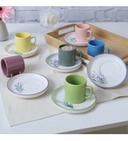 Keramika Elegant Blossoms Nordic Kahve Takımı 12 Parça 6 Kişilik 21788-93