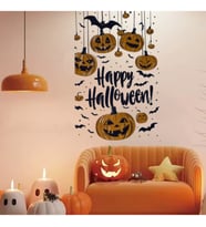 River World Duvarlar İçin Sticker Teması Hallowen Balkabaklı