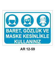 İŞ GÜVENLİĞİ UYARI LEVHASI 1 ADET PVC 21 X 29CM