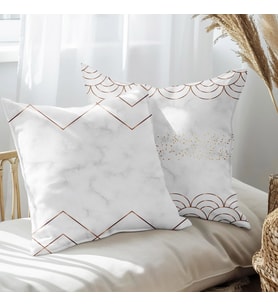 eJOYA Modern Tasarımlı 2'li Yastık İçi Ve Kırlent Kılıfı 45cm 113419