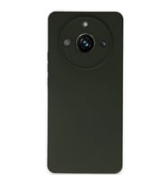 Realme 11 Pro Kılıf Nano İçi Kadife Silikon - Koyu Yeşil