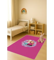 Modern Dijital Baskı Kaymaz Taban Çocuk ve Genç Odası Halısı H0972