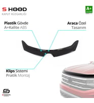 Renault Uyumlu Clio 4 ABS Plastik Kaput Rüzgarlığı 2012-2020 A+Kalite