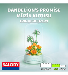 Balody Dandelion’s Promise Müzik Kutusu Yapı Bloğu Seti – 372 Parça (Yeşil)
