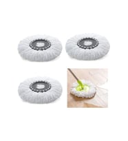 3 Adet Döner Başlıklı Mikrofiber Mop Bezleri Yedek Temizlik Seti